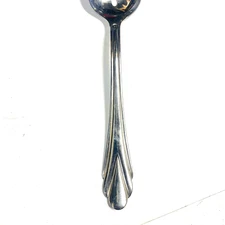 Hampton Silversmiths Rose Pierced Serving Spoon Stainless China 273