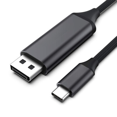 USB C to Display Port Cable 4K@60Hz 4FT for Home Office USB C to DP Cable