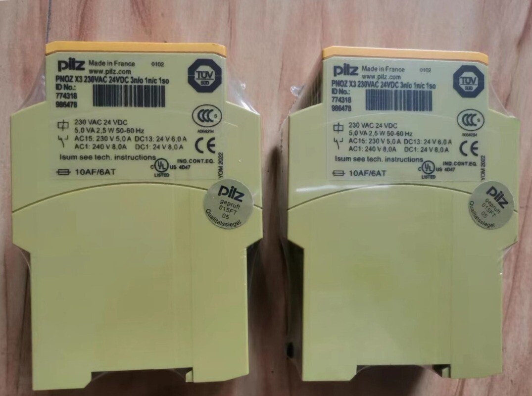 1pcs PILZ PNOZ X3 230VAC 24VDC 3n/o 1n/c 1so Safety Relay 774318