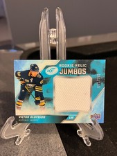 Victor Olofsson 2019-20 UD ICE Rookie Relic Jumbos Jersey #93 /199 - Buffalo