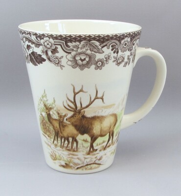 Spode Woodland Winter Scenes Elch Kaffee BECHER 4,5''