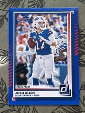 2025 Panini Donruss Press Proof Blue #91 Josh Allen