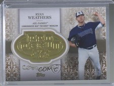 2019 Topps Pro Debut Distinguished Debuts Medallions Gold 3/50 Ryan Weathers 4r2