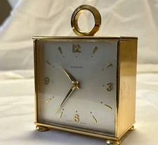 Vintage Swiss Concord Dual Dial (two face) Partner Clock. Exceptional Condition