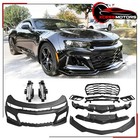 For 16-18 Chevy Camaro ZL1 Style Front Bumper Cover Conversion w/ DRL Fog Lights