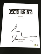 ROBERT DENIRO SIGNED AUTOGRAPH MOVIE SCRIPT GOODFELLAS BECKETT BAS COA AUTO D