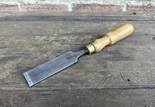 Vintage 1 1/4” Isaac Greaves Firmer Wood Chisel Carpenter Woodworking Old Tool