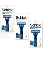 3 Packs Schick Xtreme Outlast 4 Blade Razors 3/Pk Total 9 Disposable Razors