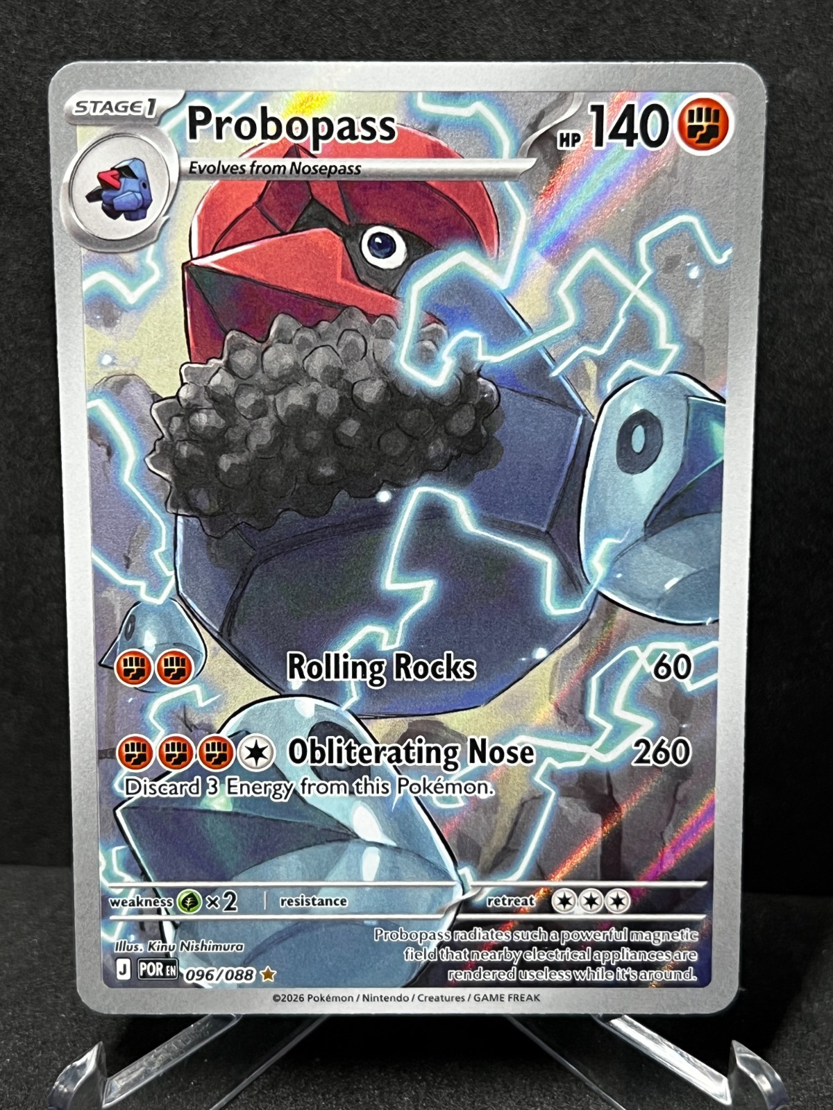 Pokemon Probopass IR 096/088 Perfect Order Near Mint