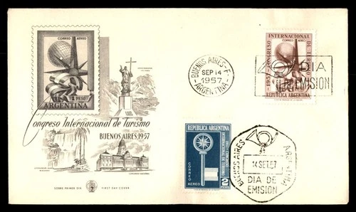 Mayfairstamps Argentina FDC 1957 Internatl Congress Tourism Buenos Aires First D
