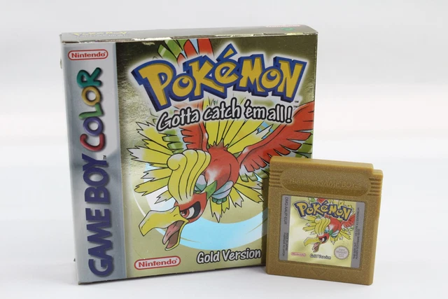 Lot 29 Pokemon Gold Version Gameboy Color Boxed Complete