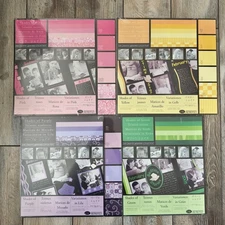 Creative Memories Shades of Paper Lot Of 7 Paper Packs 10”x12”