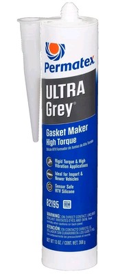 Permatex 82195 Ultra Grey Rigid High-Torque RTV Silicone Gasket Maker, 13 .