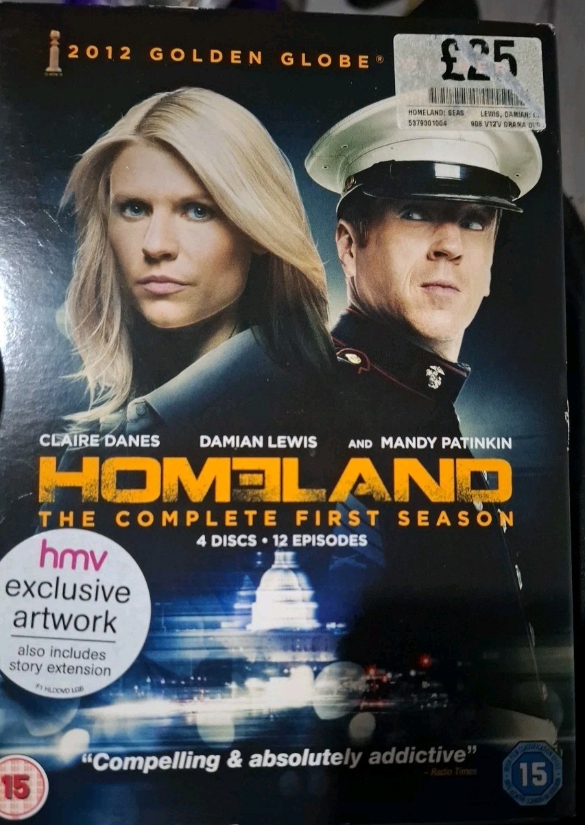 Homeland - The Complete First Season DVD DAMIAN LEWIS 2012 Top-quality