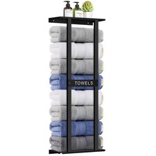 Bathroom Towel Storage Rack, Wall Mounted Bathroom Towel Rack, 30 inch Heavy ...