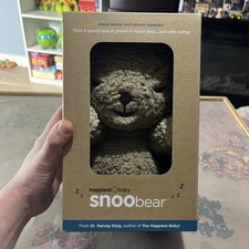 NEW!! SNOObear White Noise Machine - Cry-Activated Plush Baby Sleep Cocoa Plush