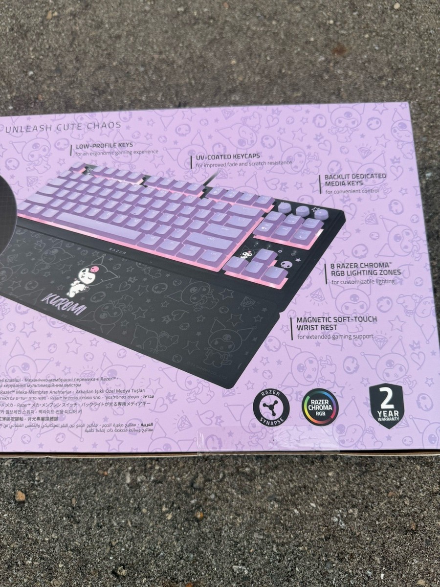 New Razer Ornata V3 Tenkeyless - Kuromi Edition Keyboard | eBay