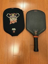 Bread Butter Loco Pickleball Paddle with Cover, 16mm Hybrid, Black Out Edition