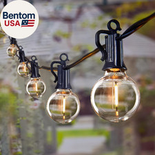 69 Ft G40 Outdoor String Lights 32 LED Bulbs Patio Wedding Party Decor