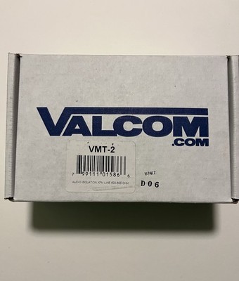 Valcom VMT-2 Intercom System Adapter Audio Isolation MPN: VMT-2