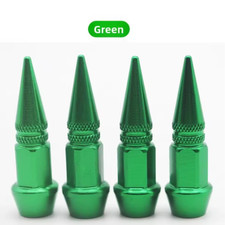 4pcs Aluminium Tire Valve Caps Pointed Tip Universal Custom Wheel Covers