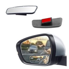 2PCS Rectangle Blind Spot Mirror for Car, Adjustable Wide Angle Mirror Framed