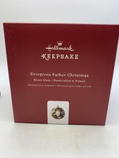 Hallmark 2016 Ornament  - Evergreen Father Christmas - Hand Blown Glass - Poland