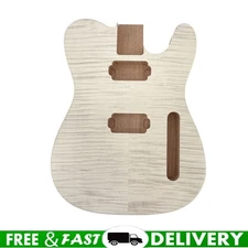 Guitar Body Mahogany Flame Maple Veneer Semi Hollow Bolt on Guitar Body