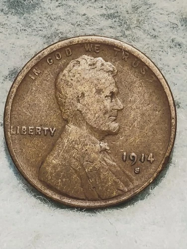 1914 S ~ LINCOLN WHEAT CENT ~ VG