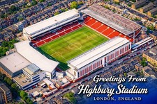 Highbury Stadium LONDON, ENGLAND MODERN Vintage Postcard A914