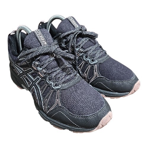 ASICS Sneakers Women GEL-Venture 7 Shoes Black/Grey/Pink 1012B041 Size 8