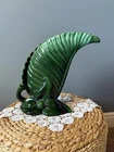 Royal Haeger R138 Green Fern Leaf Vase Art Deco Mid Century USA Pottery