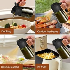 2 in 1 Olive Oil Sprayer Dispenser Cooking Baking BBQ Spray Bottle Kitchen Tool — image 8