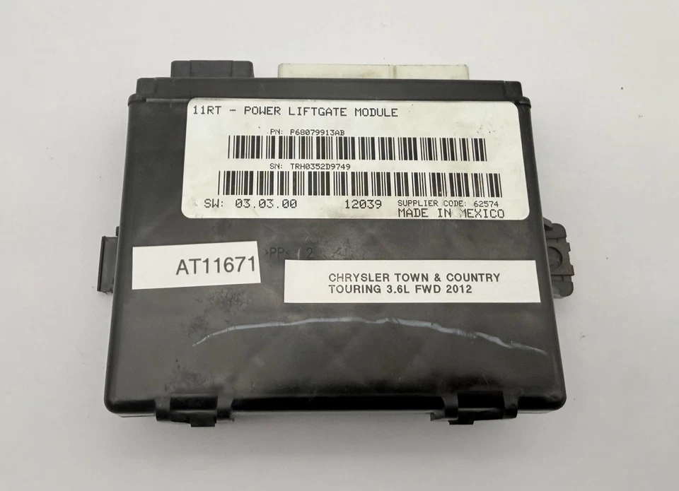 Módulo de control de puerta levadiza eléctrica OEM 11-16 Chrysler Town & Country Grand Caravan Foto 4 de 4