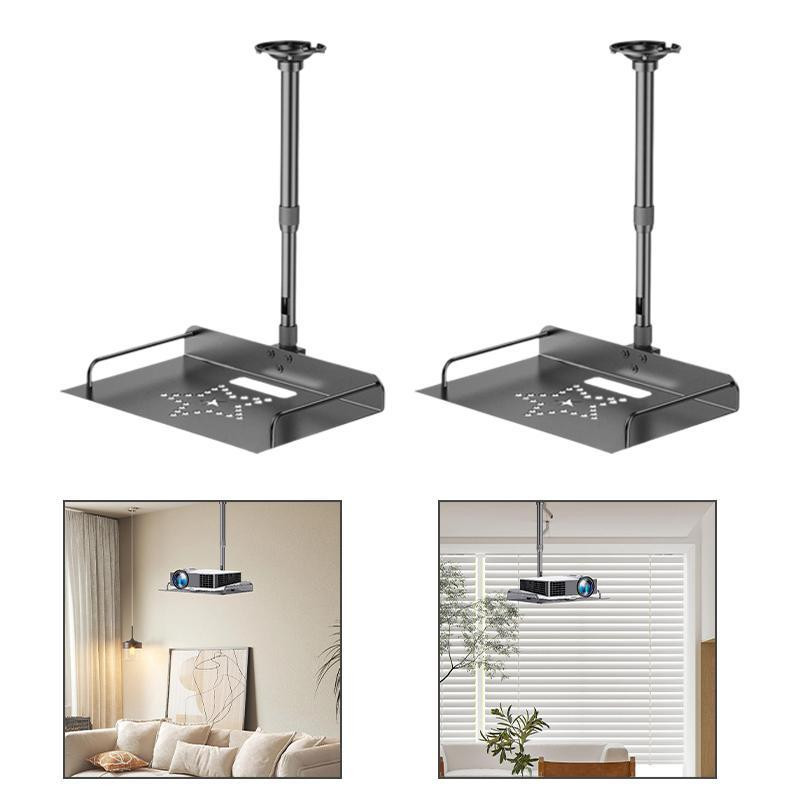 Ceiling Mount with Tray for Projector/Camera Adjustable Height Cable Routing