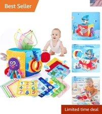 Safe and Fun Baby Tissue Box Toy – Crinkle Tissues & Silk Scarves for 6+