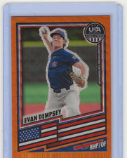 2026 Panini USA Stars & Stripes Evan Dempsey Gold Collegiate Training Camp 24/75