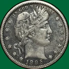 1895-O Barber Quarter Choice Extremely Fine XF+ Coin #29920