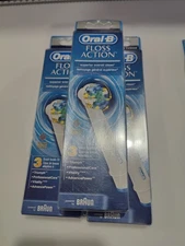 75pc Oral-B FlossAction Replacement Tooth Brush Heads Genuine Braun NEW 3 Pack 6