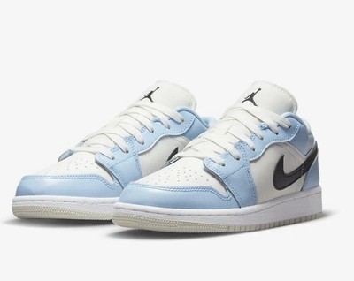 Nike Air Jordan 1 Low Ice Blue Sail White GS Size 6Y | Women s Size 7.5