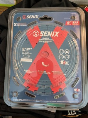 Senix Circular Saw Blades Framing 6 1/2'' 24T