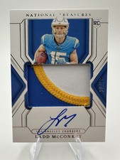 2024 Panini National Treasures Ladd McConkey RC Rookie Patch Auto TRUE /99 RPA