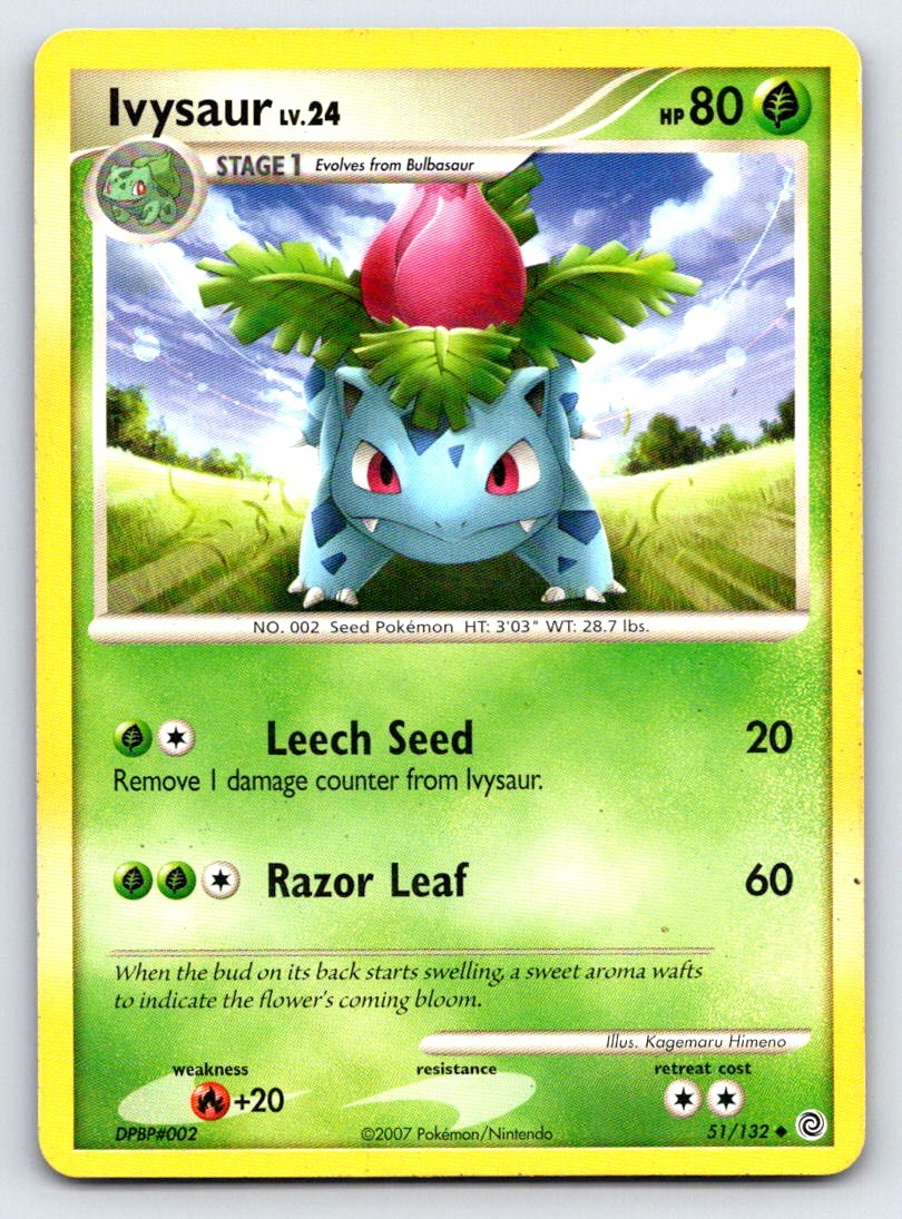 Ivysaur 51/132 Uncommon Secret Wonders Pokemon Lightly Played