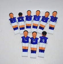 Foosball Table Replacement Players 4.75"   Blue/White   Set of 9   NEW
