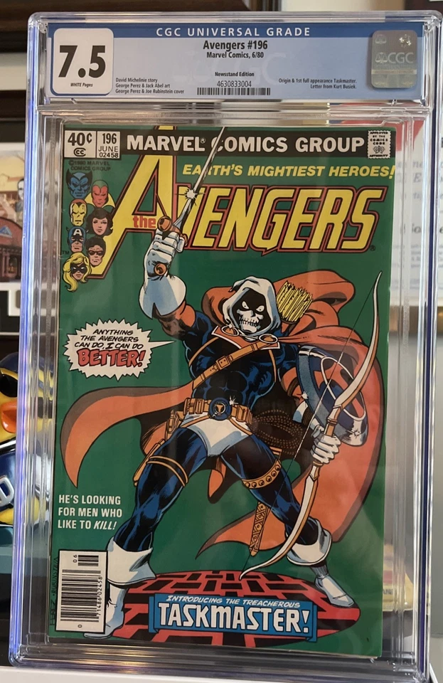 The Avengers # 196 CGC 7.5 1st & Origin Taskmaster NEWSSTAND THUNDERBOLTS - Image 2 of 2