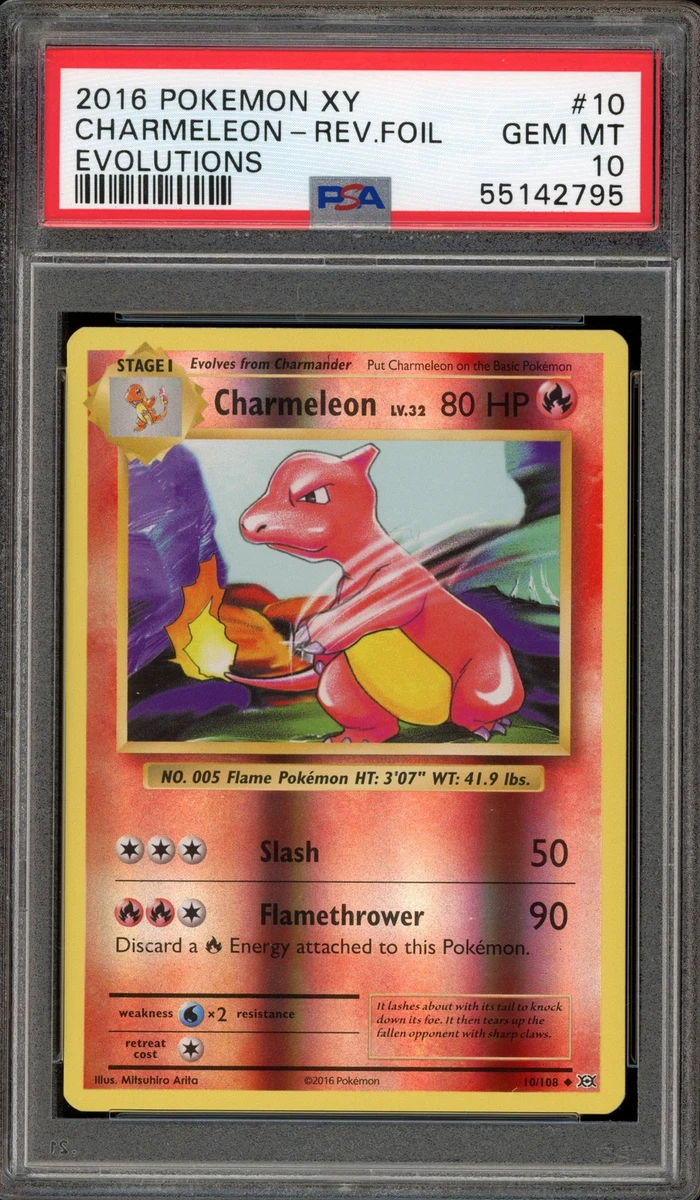 Charmeleon Pokmon TCG Professional Sports Authenticator (PSA) Grade 10  Individual Trading Card Games for sale | eBay