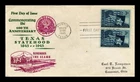 DR JIM STAMPS US COVER TEXAS STATEHOOD CENTENNIAL FDC SCOTT 938 THERMOGRAPHED