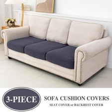 Couch Cushion Covers Seat Cushion Cover 3 Pieces for Seat or Sofa Backrest 