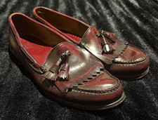 Vintage G.H. Bass Co Weejuns Burgundy Leather Tassel Loafers Men s Size 12 D