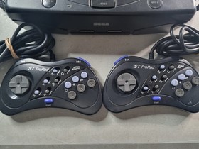 SEGA Saturn Black Console MK-80000A w/ Cables & Controller Tested *READ*